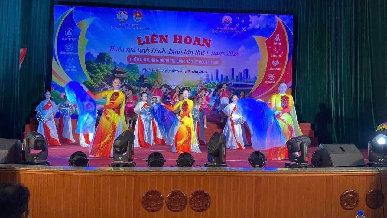 TRƯỜNG THCS YÊN SƠN CHÚC MỪNG THÀNH TÍCH GIẢI NHẤT TOÀN ĐOÀN TẠI LIÊN HOAN THIẾU NHI TỈNH NINH BÌNH LẦN THỨ NHẤT NĂM 2026