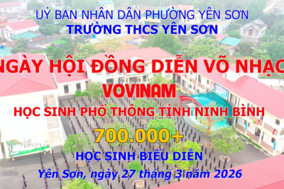 🔥 NGÀY HỘI ĐỒNG DIỄN VÕ NHẠC VOVINAM – TRƯỜNG THCS YÊN SƠN 🔥